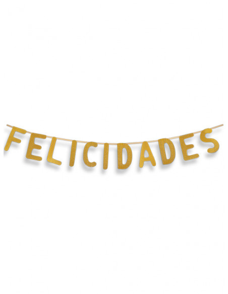 Guirnalda de Felicidades dorada