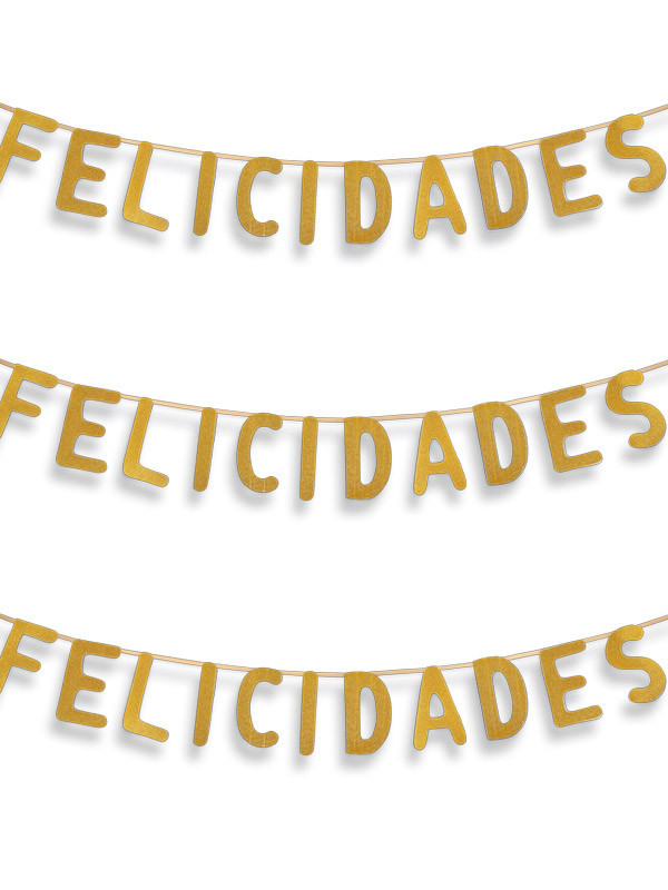 Guirnalda de Felicidades dorada