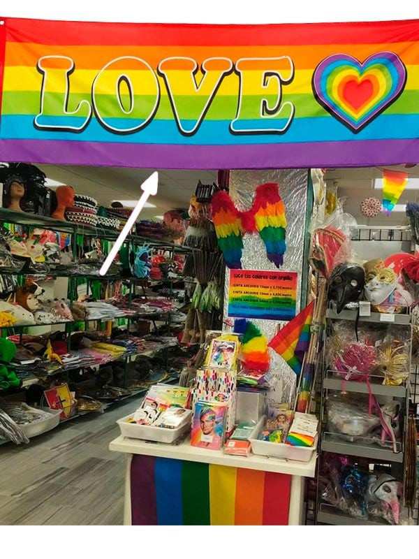 Pancarta Love Arco Iris presentación