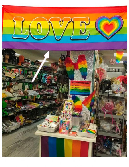 Pancarta Love Arco Iris presentación