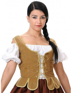 Corpiños medieval marrón