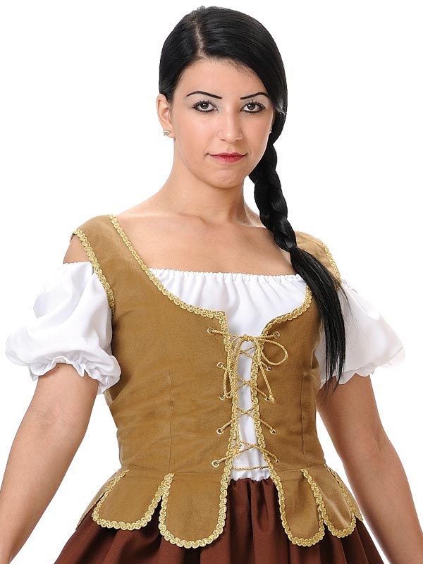 Corpiños medieval marrón