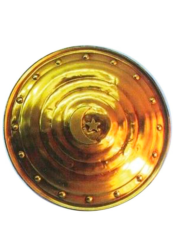 Escudo árabe con luna dorado