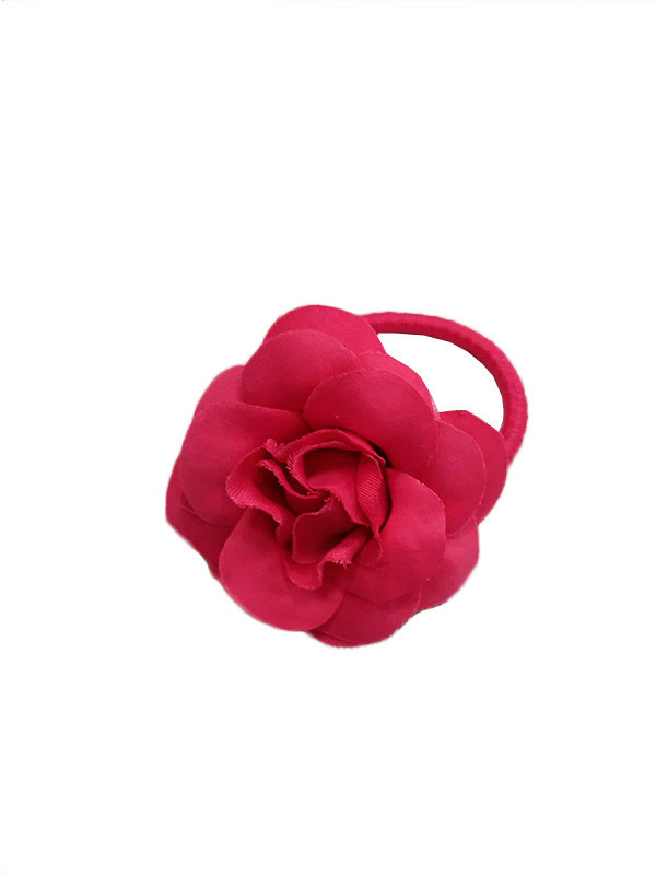 Flor coletero para bebé liso rosa