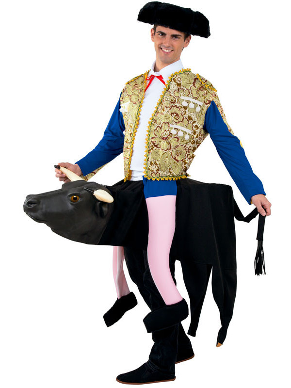 Disfraz torero sobre toro adulto