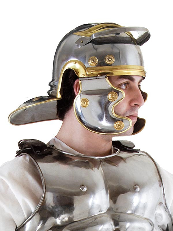 Casco de romano de hierro