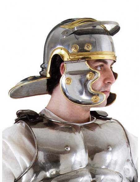 Casco de romano de hierro