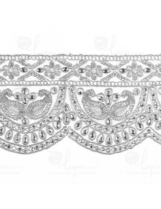 Galón de pedrería oro 2