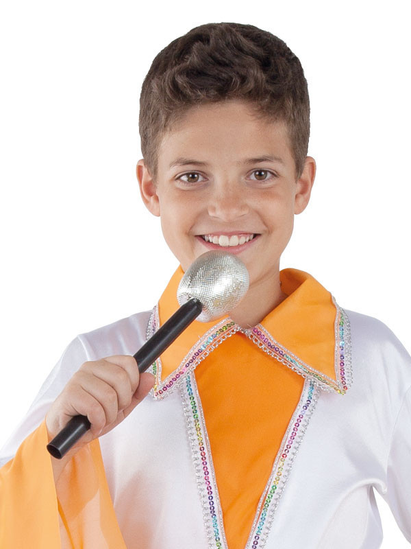 Micrófono para disfraz plata