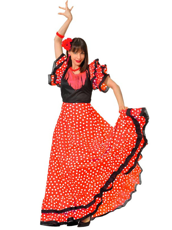 Vestido de sevillana adulto