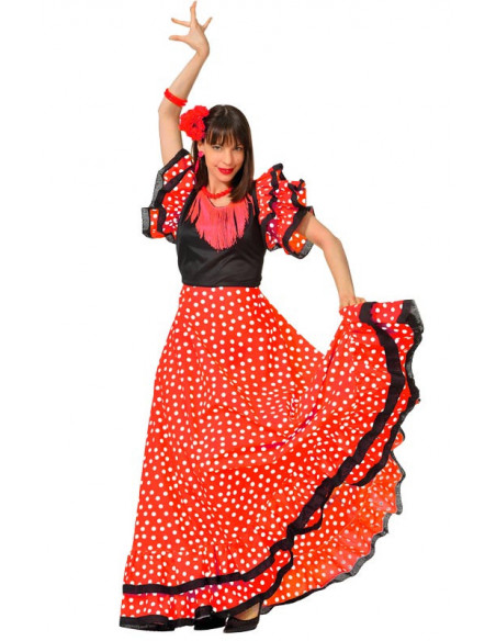 Vestido de sevillana adulto