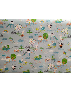 Tela animales de granja