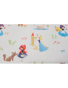 Tela personajes de cuento medidas 2