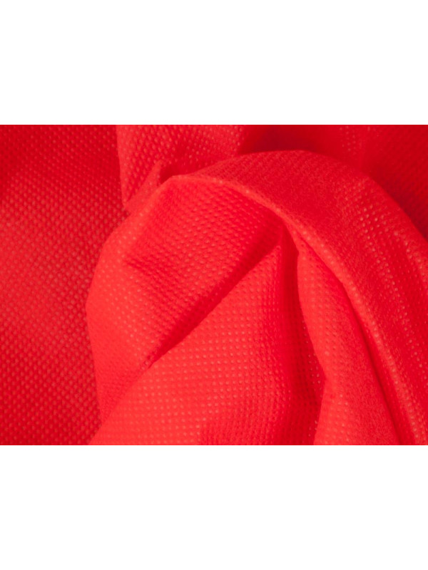 Tela sin tejer TNT roja detalle
