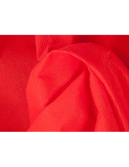 Tela sin tejer TNT roja detalle