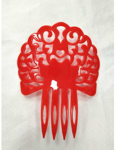 Peineta andaluza infantil rojo