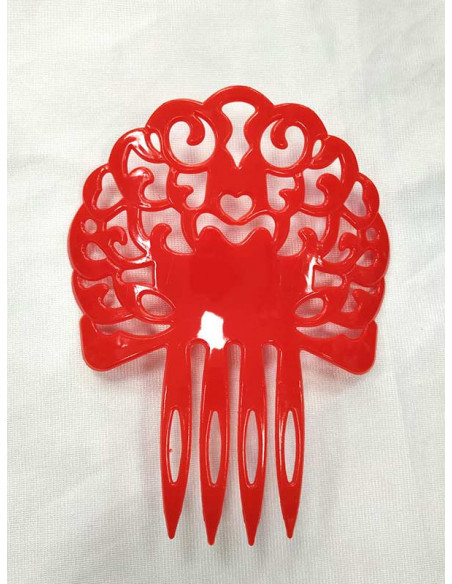 Peineta andaluza infantil rojo