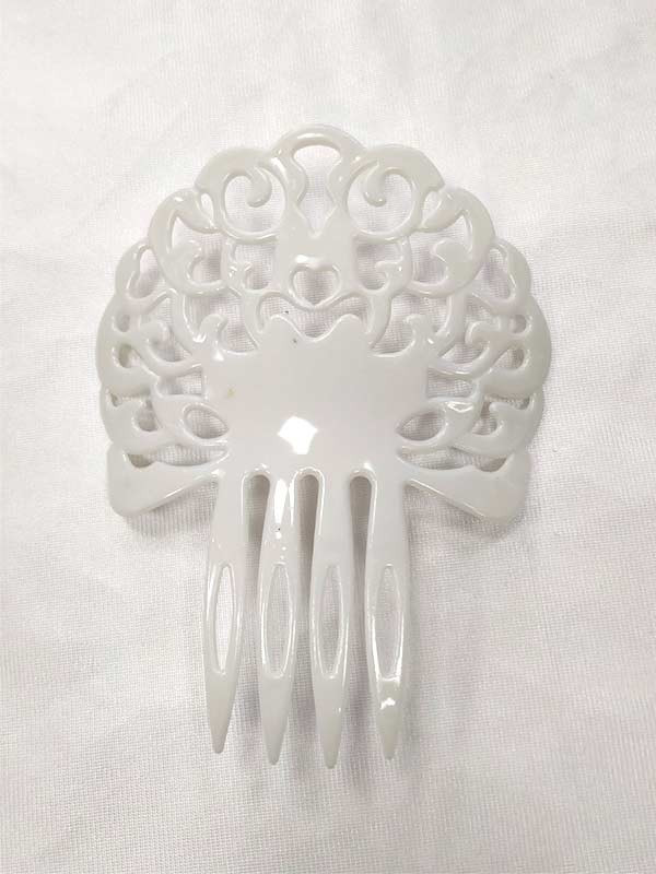 Peineta andaluza infantil blanco