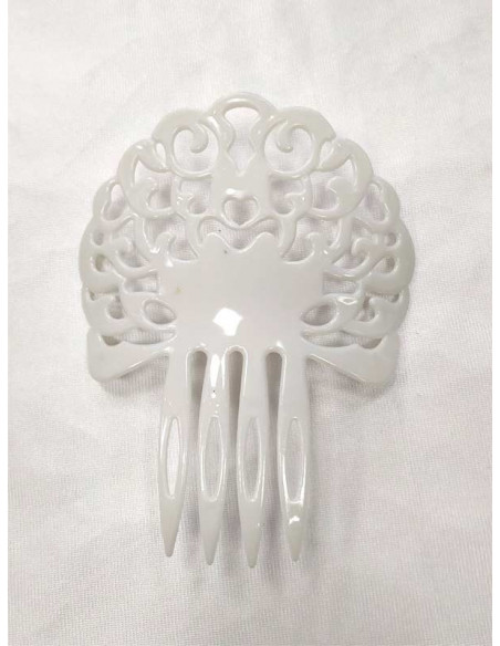 Peineta andaluza infantil blanco