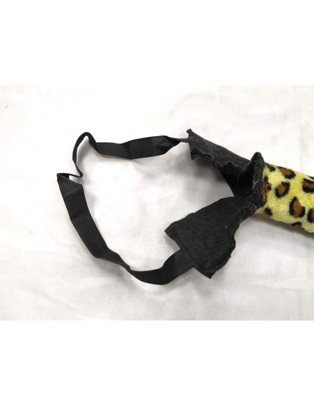 Cola de animal leopardo detalle