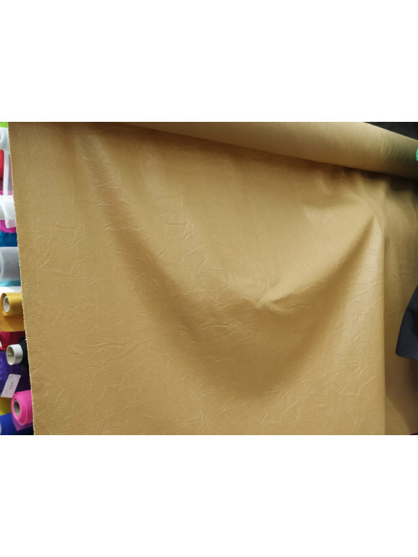 Tejido punto imitación cuero beig