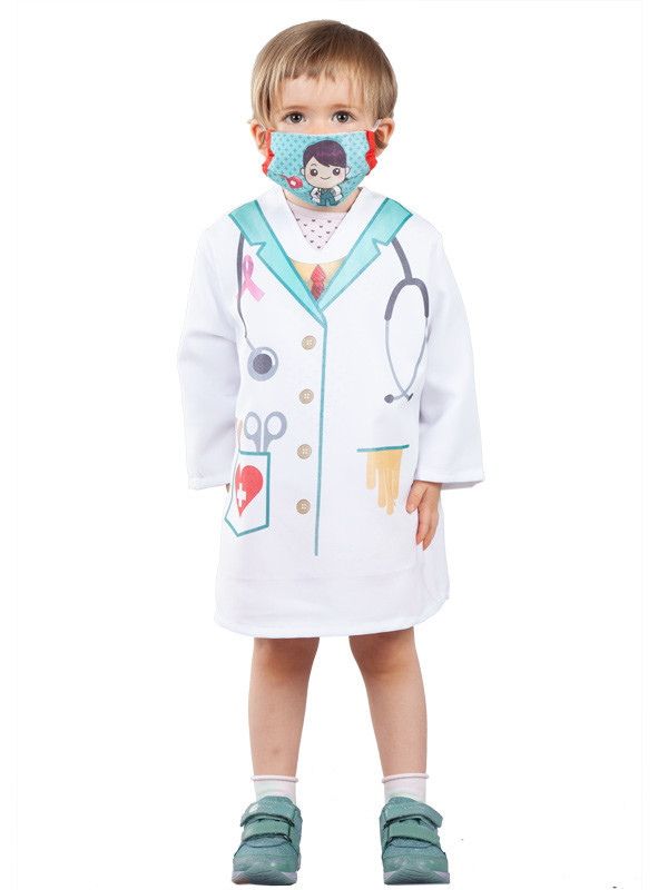 Bata doctora infantil