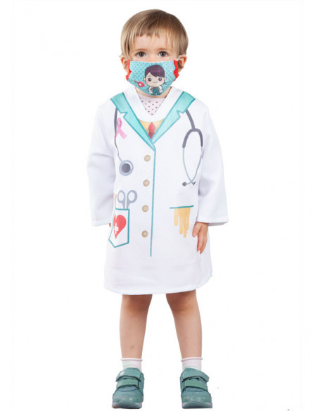 Bata doctora infantil
