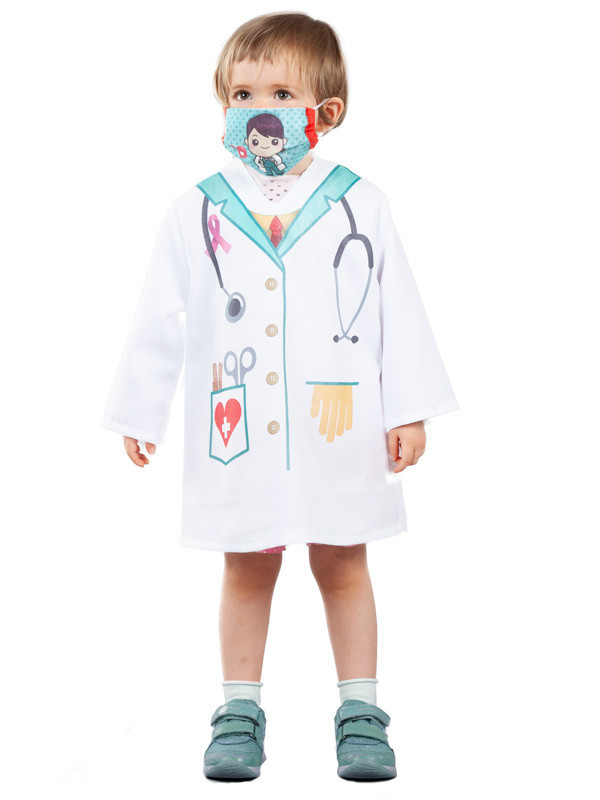 Bata doctora infantil detalles
