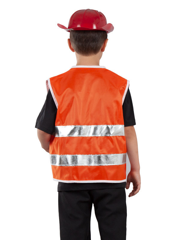 Chaleco bombero infantil espalda