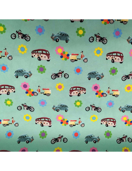 Tela vehículos años 60