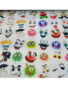 Tela caras emoticonos