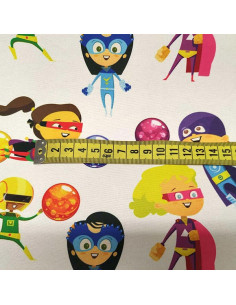 Tela superhéroes de colores 2