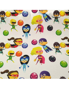 Tela superhéroes de colores