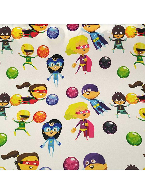 Tela superhéroes de colores