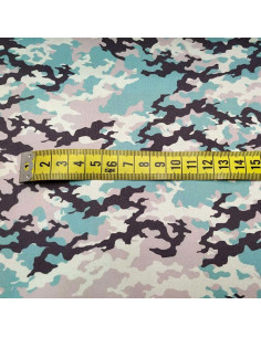 Tela camuflaje turquesa 2