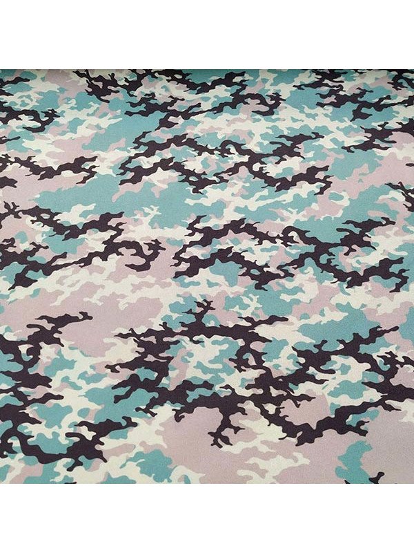 Tela camuflaje turquesa
