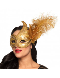Antifaz veneciano cresta metalizado