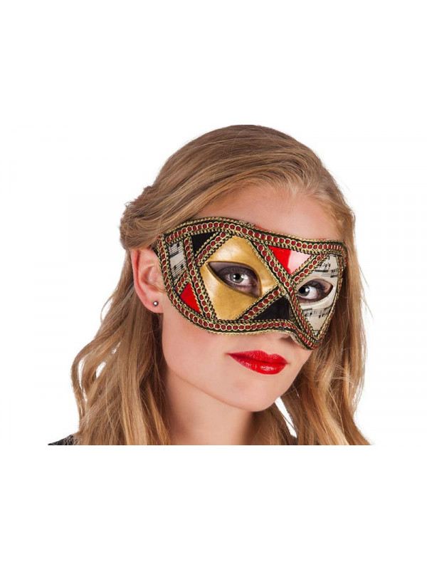 Antifaz veneciano musical mujer