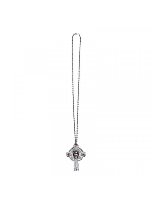 Colgante cruz gotica metal