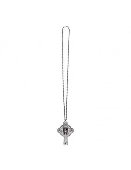 Colgante cruz gotica metal