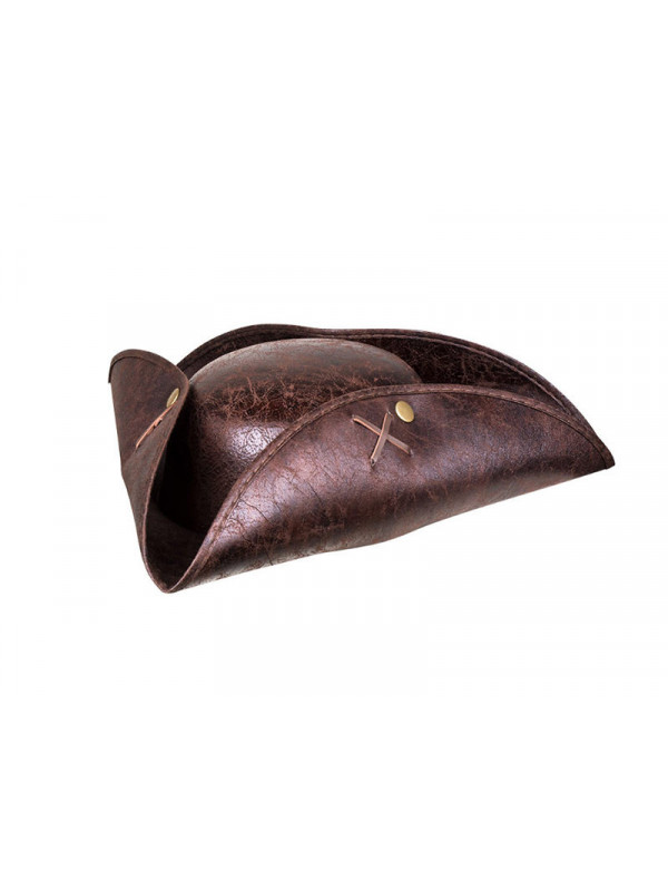 Sombrero de pirata adulto marron