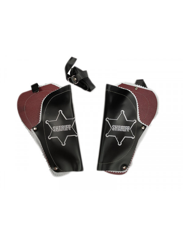 Cartuchera doble sheriff del Oeste