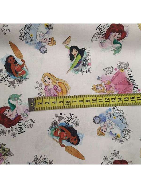 Tela de princesas Disney medida