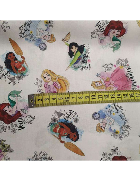 Tela de princesas Disney medida