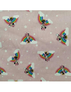 Tela Minnie arco iris