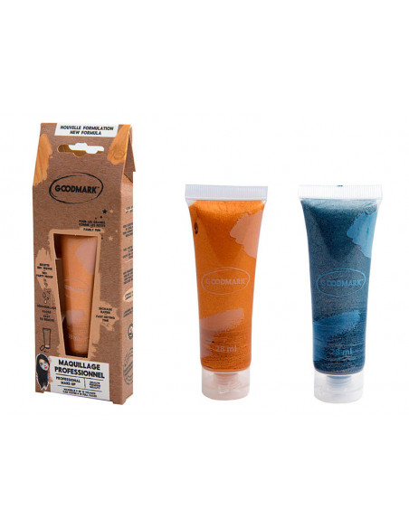 Maquillaje al agua metalizado en crema