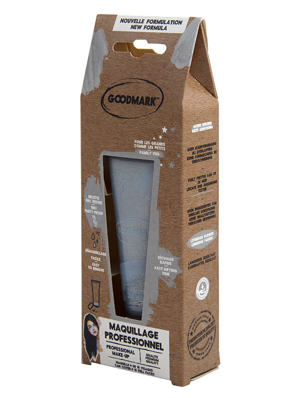 Maquillaje al agua metalizado en crema