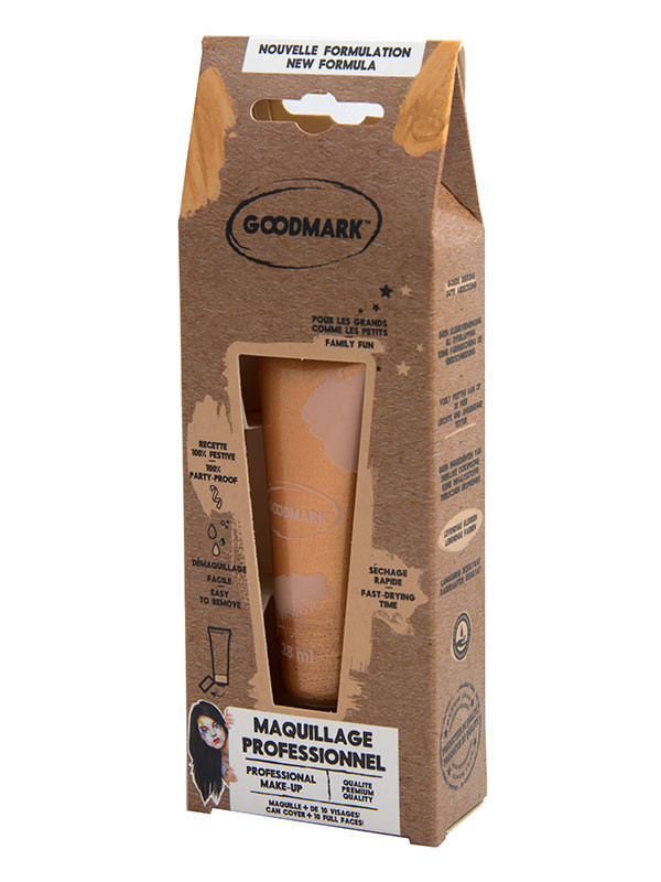 Maquillaje al agua metalizado en crema