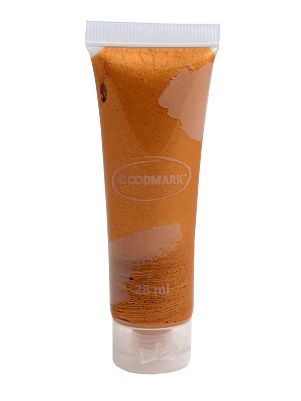 Maquillaje al agua metalizado en crema