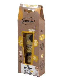 Maquillaje con glitter en gel